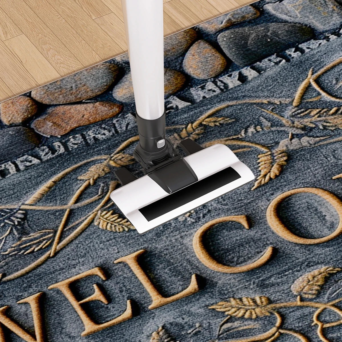 Luxury Vintage Doormat - Washable Low-Pile Rug for Entrance & Hallway