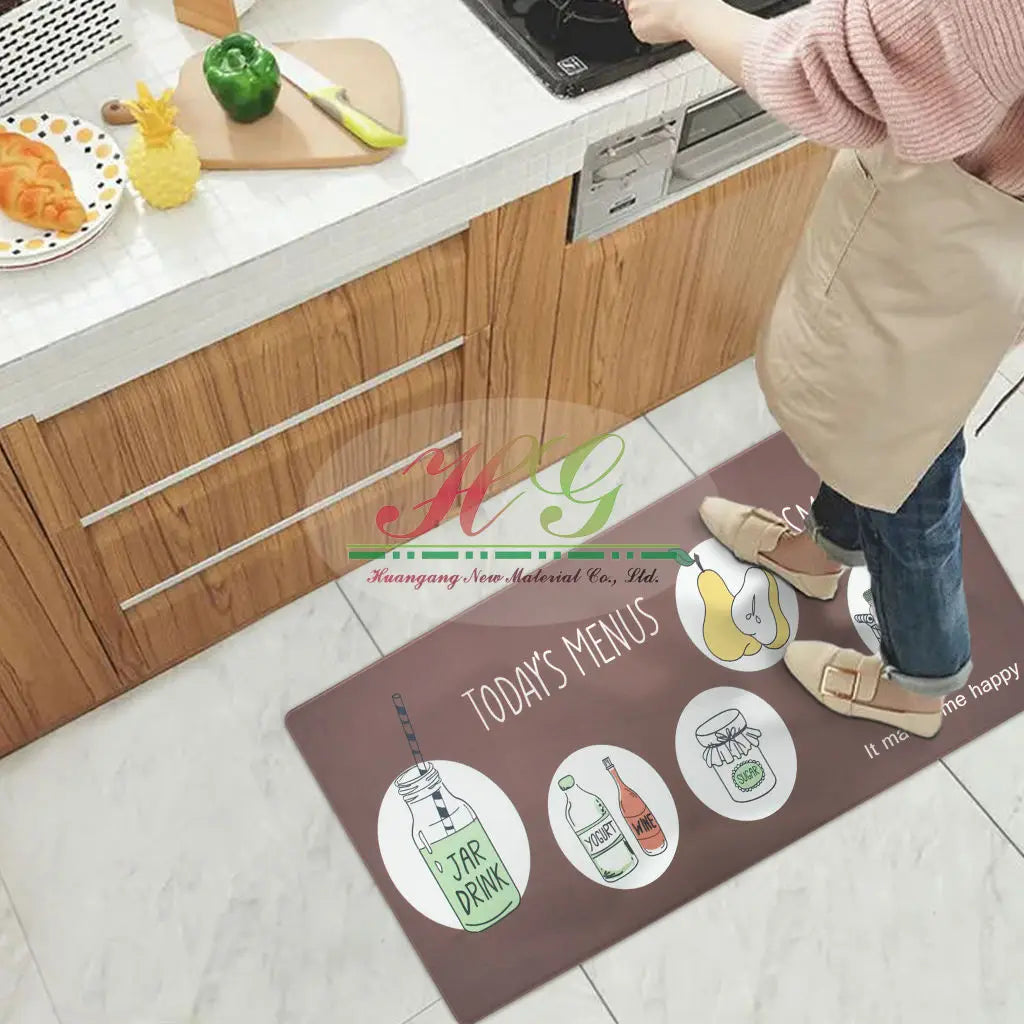 Modern Fruit Kitchen Mat - Non-Slip, Waterproof & Machine Washable Rug