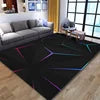 Modern 3D Geometric Area Rug - Optical Illusion Carpet for Living Room & Bedroom