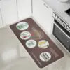 Modern Fruit Kitchen Mat - Non-Slip, Waterproof & Machine Washable Rug