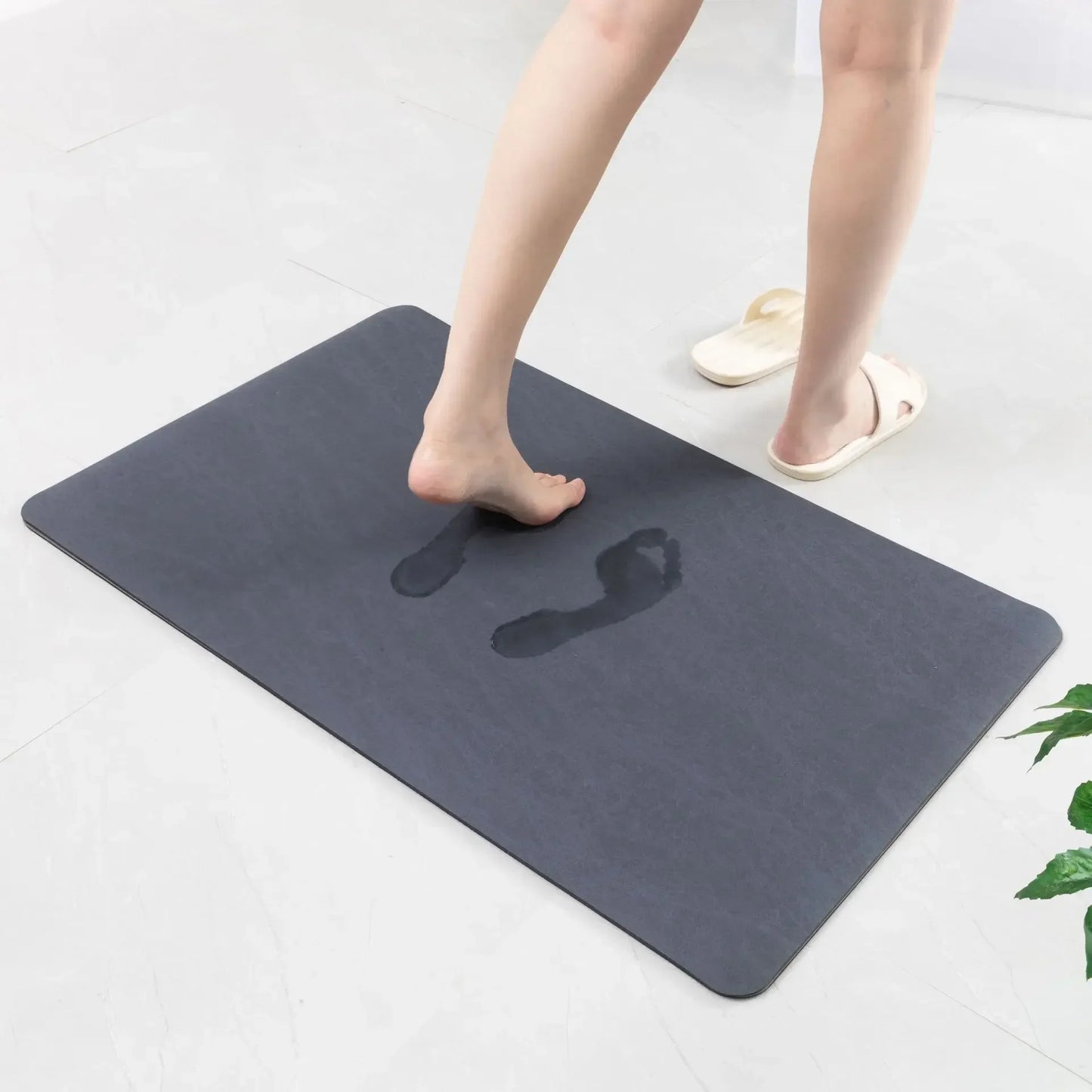 Nordic Diatomite Bath Mat - Soft, Super Absorbent & Non-Slip Toilet Rug
