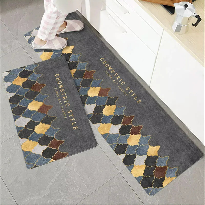 Nordic Kitchen Runner Mat - Simple & Modern Long Strip Floor Carpet