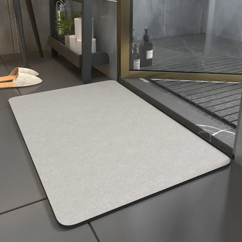 Nordic Diatomite Bath Mat - Soft, Super Absorbent & Non-Slip Toilet Rug