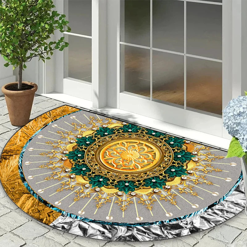 Outdoor Garden Doormat - Heavy-Duty Non-Slip Entrance Rug for Home Entryway