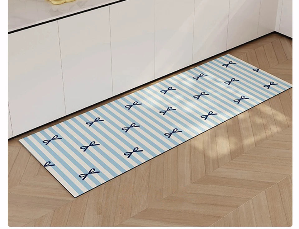 Machine Washable Diatomite Kitchen Mat - Quick-Dry, Absorbent & Non-Slip