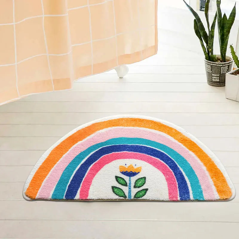 Water-Resistant Bath Mat - Plush Faux Cashmere & Non-Slip Bathroom Rug