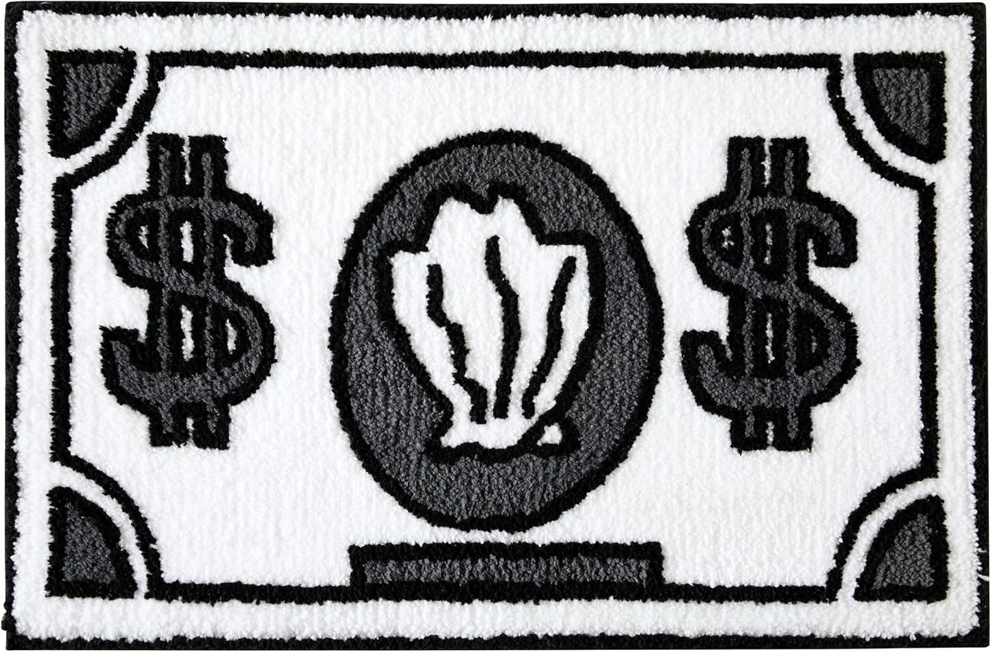 Personalized Dollar Bill Rug - Soft, Non-Slip & Washable Novelty Carpet