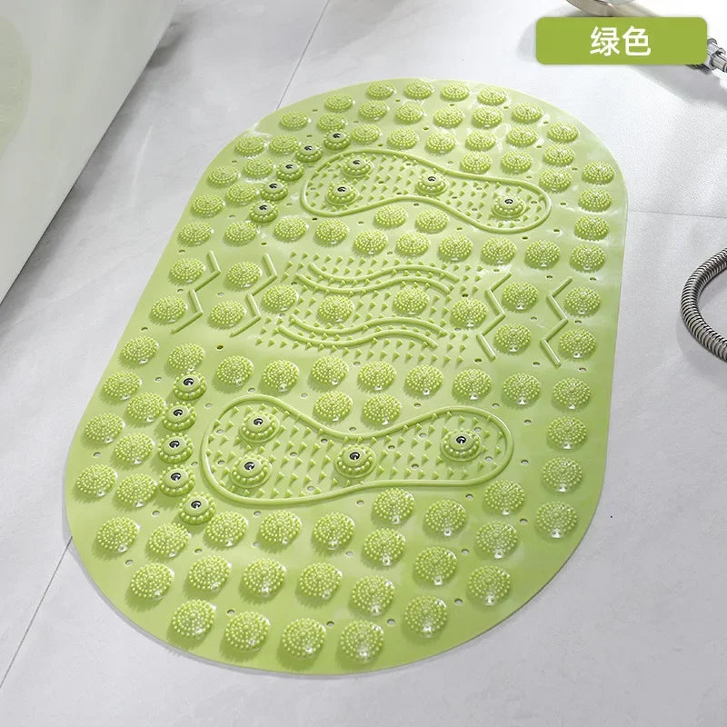 PVC Massage Bath Mat - Non-Slip & Textured Shower Floor Pad for Bathtub