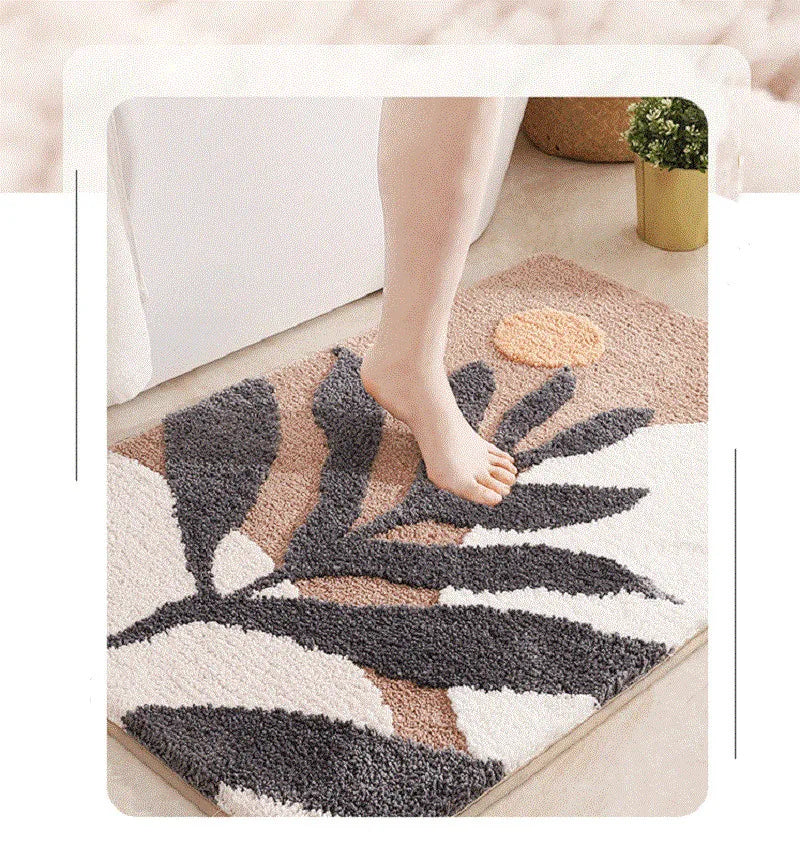 Kids Letter Bath Mat - Cute, Non-Slip & Absorbent Microfiber Rug
