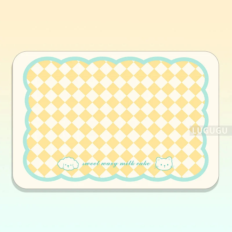Modern Pet Feeding Mat - Water & Oil Resistant, Easy Wipe Clean Tray