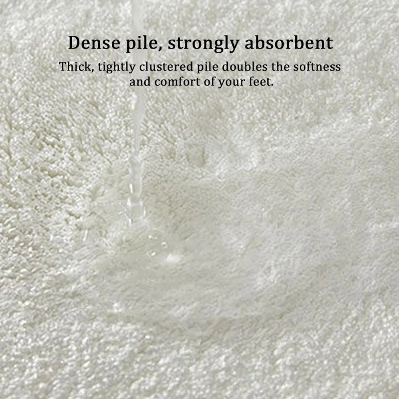 Minimalist Long Bath Mat - Super Absorbent, Non-Slip & Stain-Resistant Rug