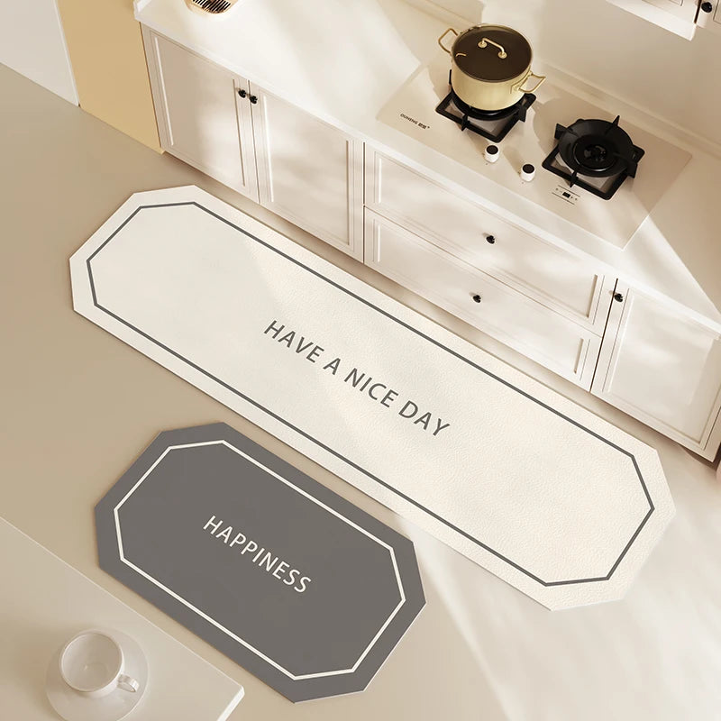 Korean Style Kitchen Mat, Anti-Slip Absorbent Floor Rug, Simple Fresh Kitchen Carpet, Sink Pad, Modern Home Decor