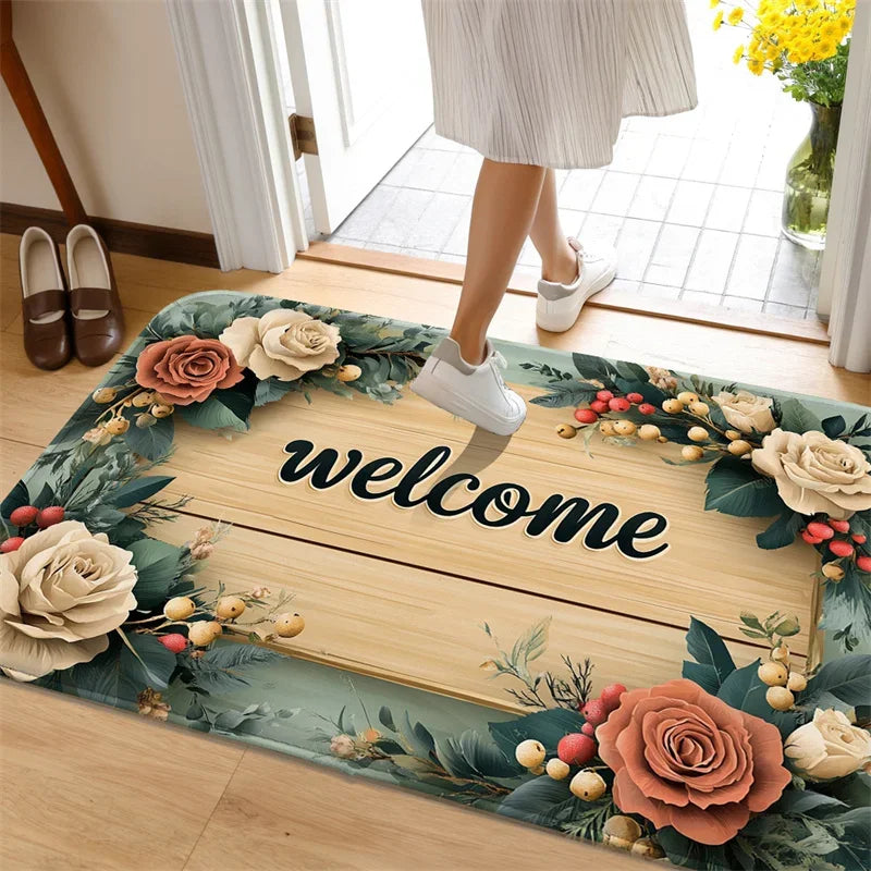 Machine Washable Kitchen & Bath Mat - Super Soft, Absorbent & Non-Slip Rug