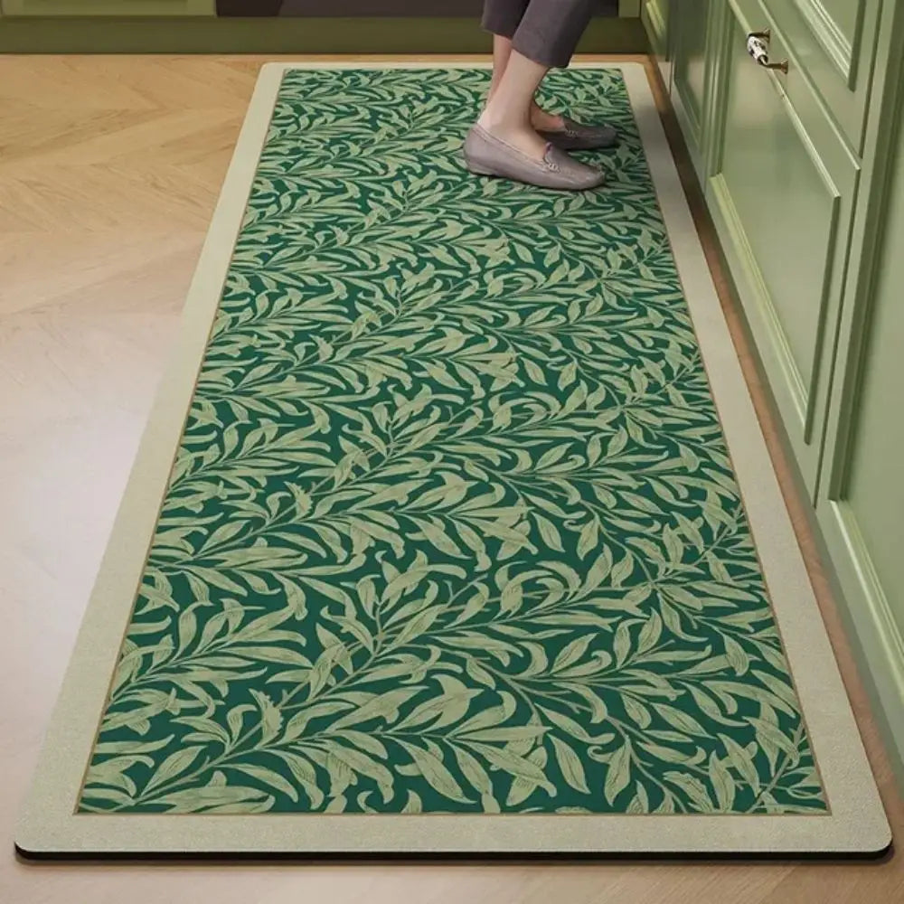 Machine Washable Diatomite Kitchen Mat - Quick-Dry, Absorbent & Non-Slip