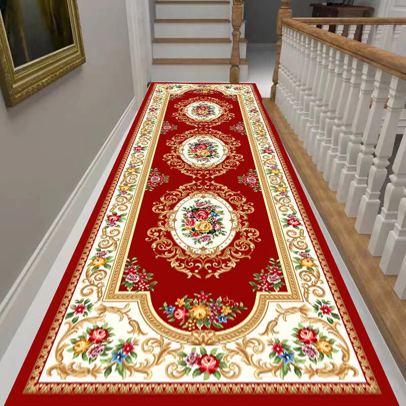 Loop Pile Runner Rug - Durable Long Carpet for Hallway, Stairs & Laundry Room
