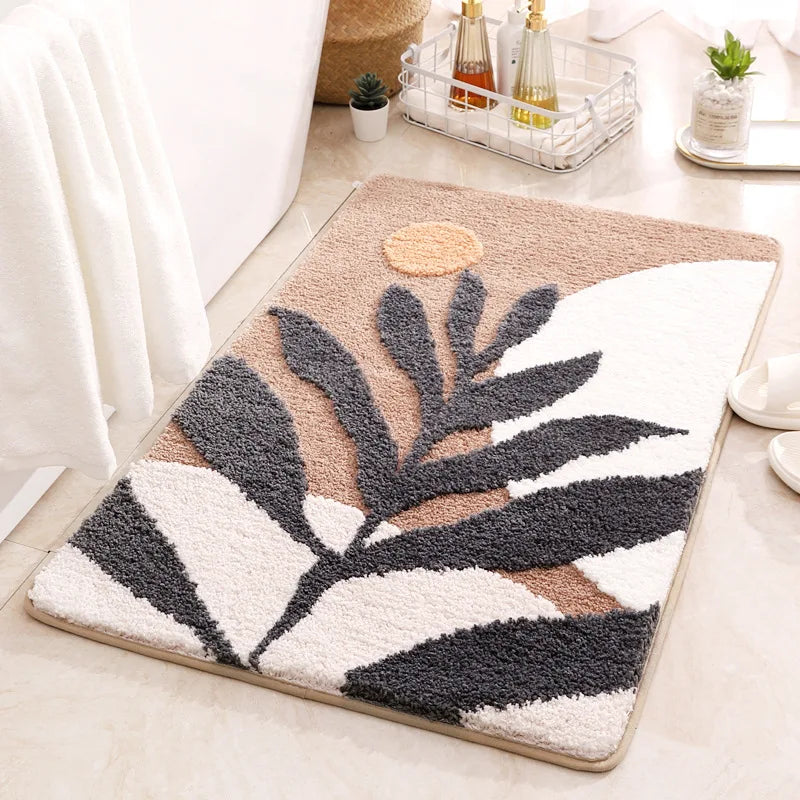 Kids Letter Bath Mat - Cute, Non-Slip & Absorbent Microfiber Rug