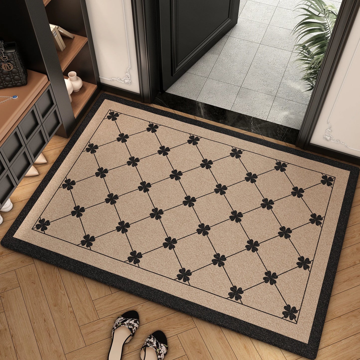 Luxury Lattice Doormat, Dirty Resistant Entrance Mat, Heavy Duty Front Door Carpet, Scraper Floor Mat for Home, Welcome Mat