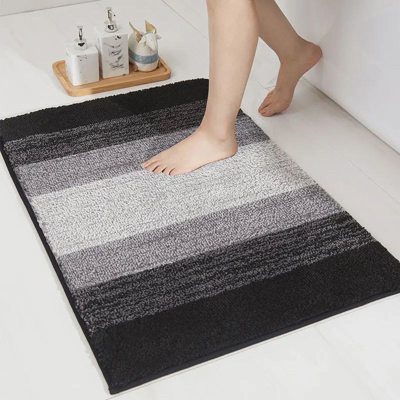 Plush Absorbent Bath Mat - Non-Slip Faux Cashmere Rug for Easy Cleaning