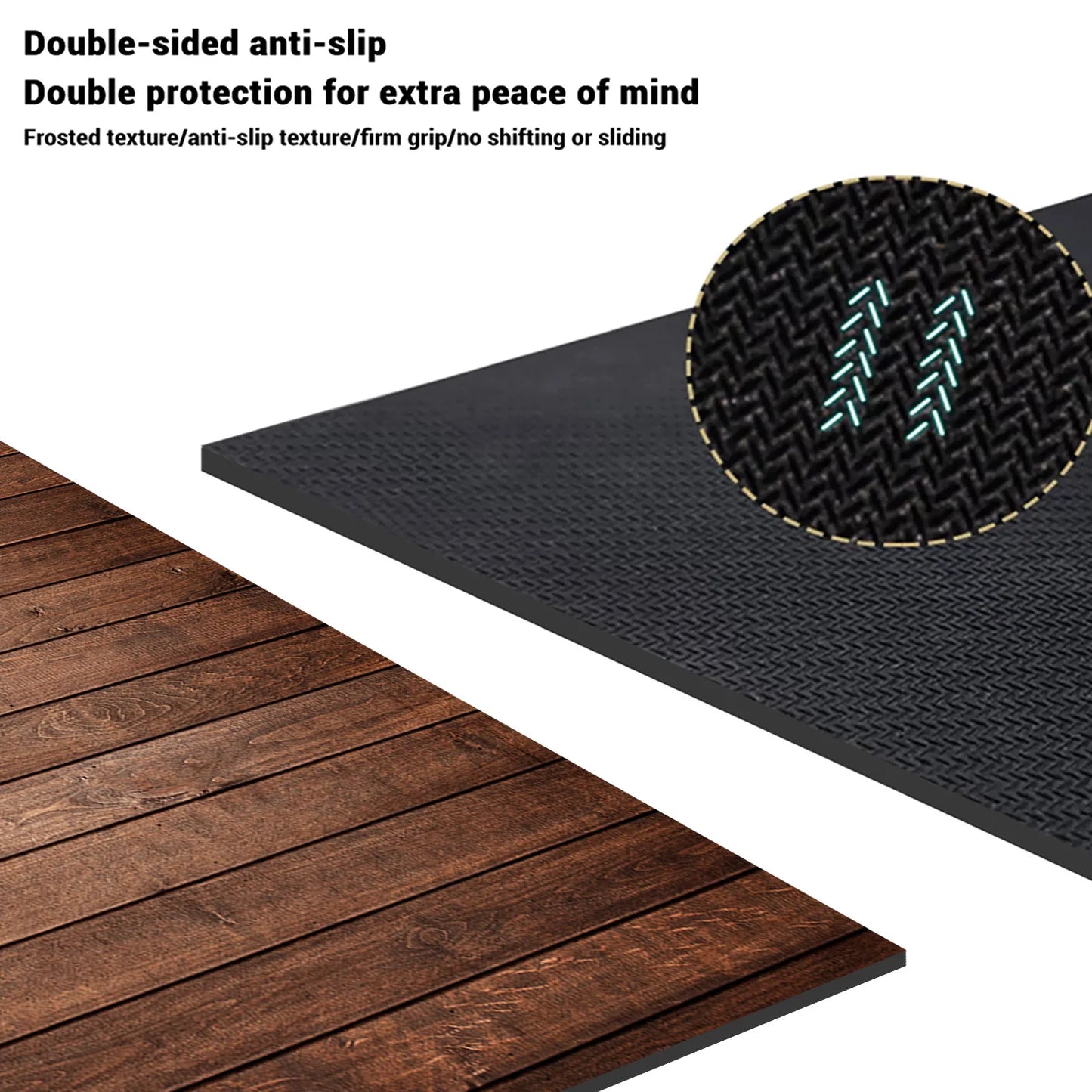 Country Wood Grain Doormat - Quick-Dry & Non-Slip for Bathroom & Entrance