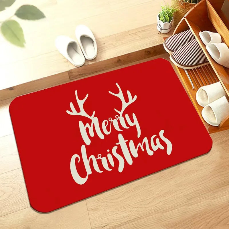 Christmas Diatomite Doormat - Quick-Dry, Absorbent & Non-Slip for Toilet Door