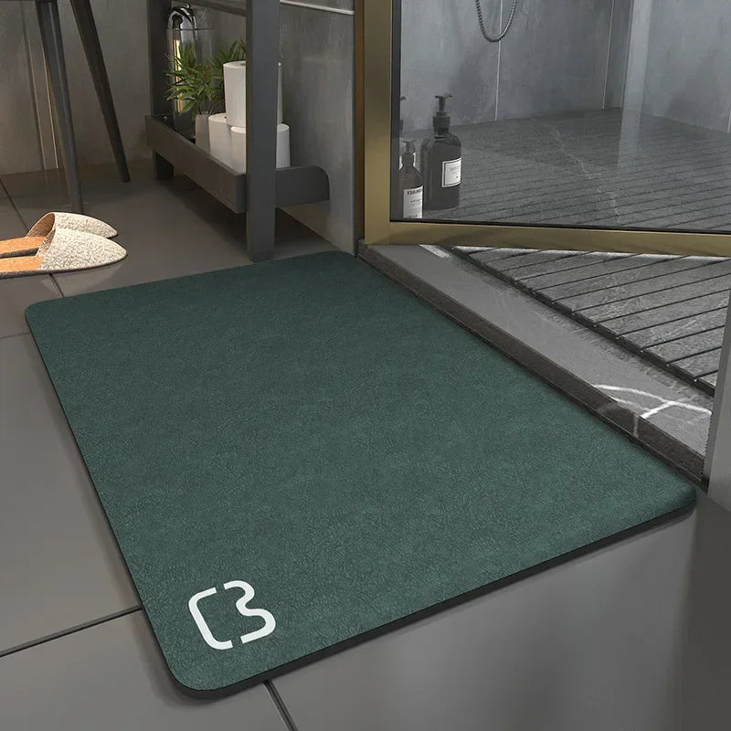 Nordic Diatomite Bath Mat - Soft, Super Absorbent & Non-Slip Toilet Rug
