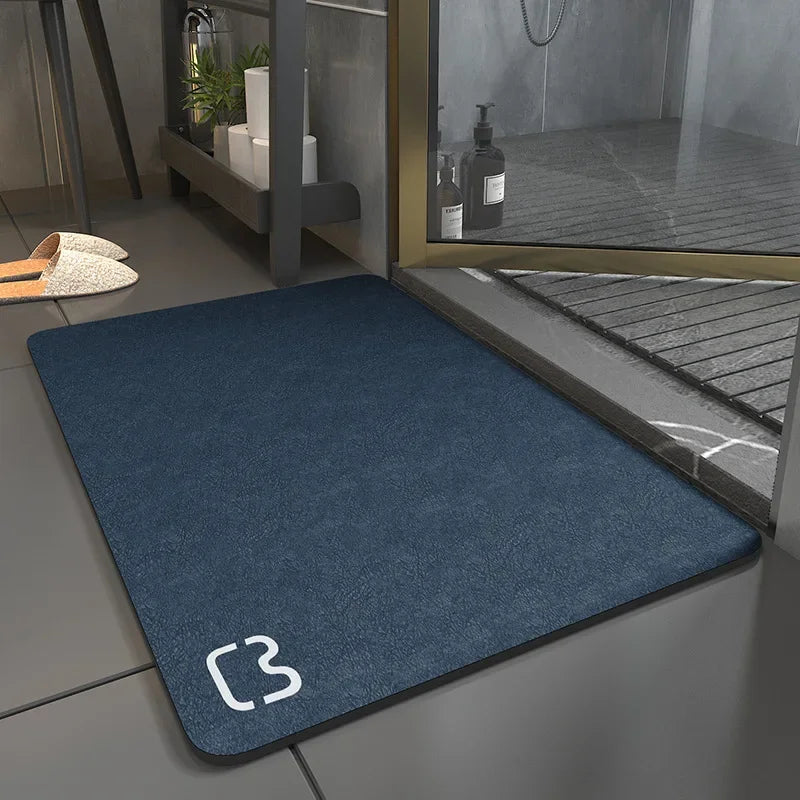 Nordic Diatomite Bath Mat - Soft, Super Absorbent & Non-Slip Toilet Rug