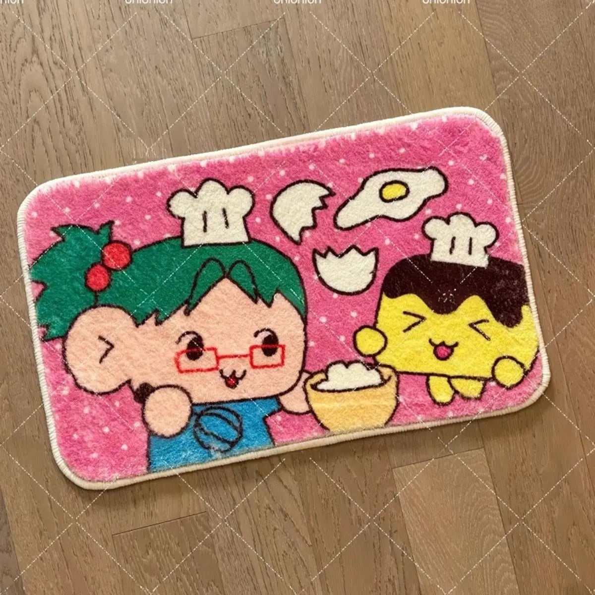 Cartoon Plush Bath Mat - Super Absorbent & Soft Faux Cashmere Shower Rug