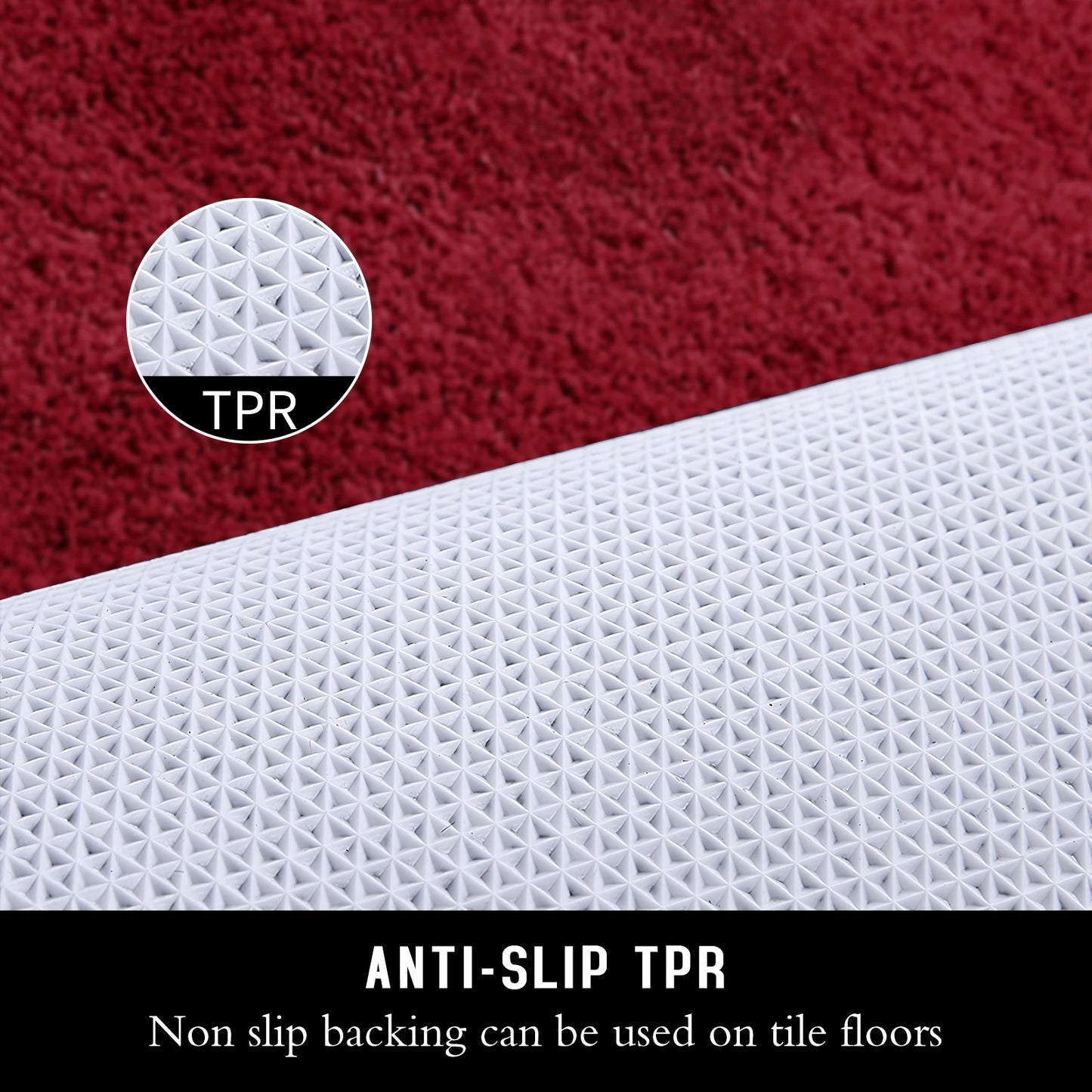 Super Plush Bath Rug - Ultra Absorbent & Non-Slip Bathroom Floor Mat, Machine Washable