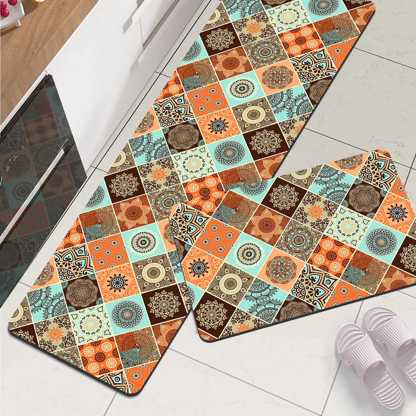 Super Absorbent Kitchen Runner - Waterproof & Washable Long Floor Mat