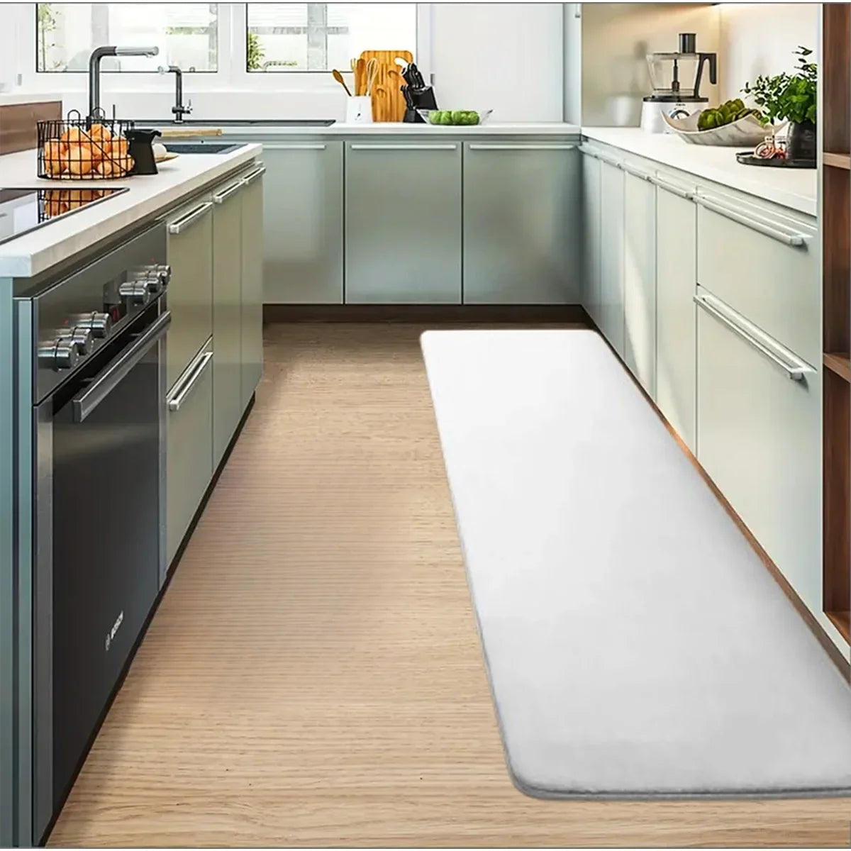 Oil-Resistant Kitchen Runner Mat - Long Anti-Fouling & Absorbent Floor Rug