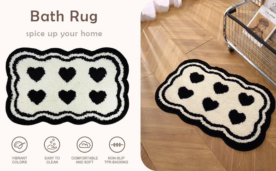 "Take It Off" Funny Bath Mat - Green Cute & Machine Washable Shower Rug