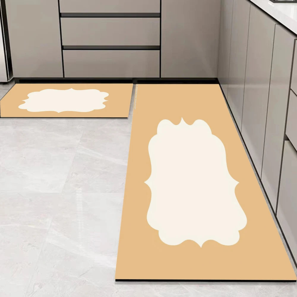Multi-Color Diatomite Kitchen Mat - Absorbent, Anti-Slip & Easy to Clean Foot Pad