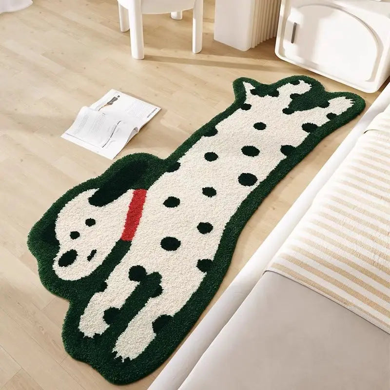 Luxury Plush Runner Rug for Girls Room - Long Faux Cashmere Bedside Carpet