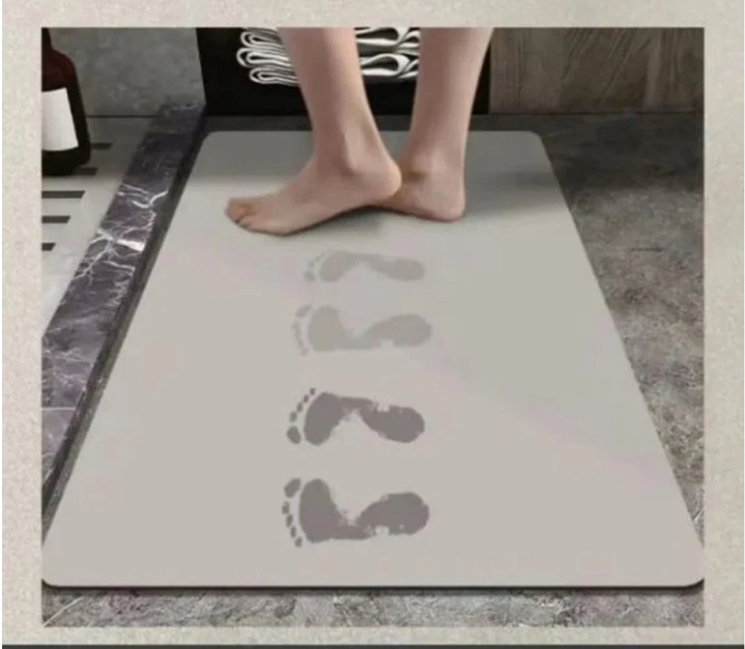 Oil-Proof Diatomite Kitchen Mat - Waterproof, Absorbent & Non-Slip Floor Pad