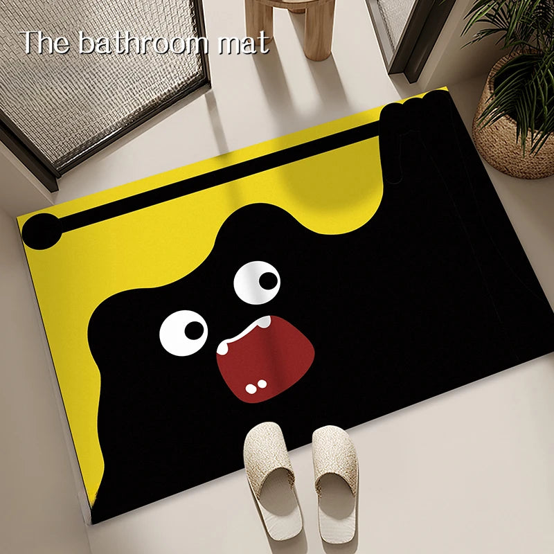 Cat Shaped Diatomite Bath Mat - Soft, Quick-Dry & Non-Slip Foot Pad