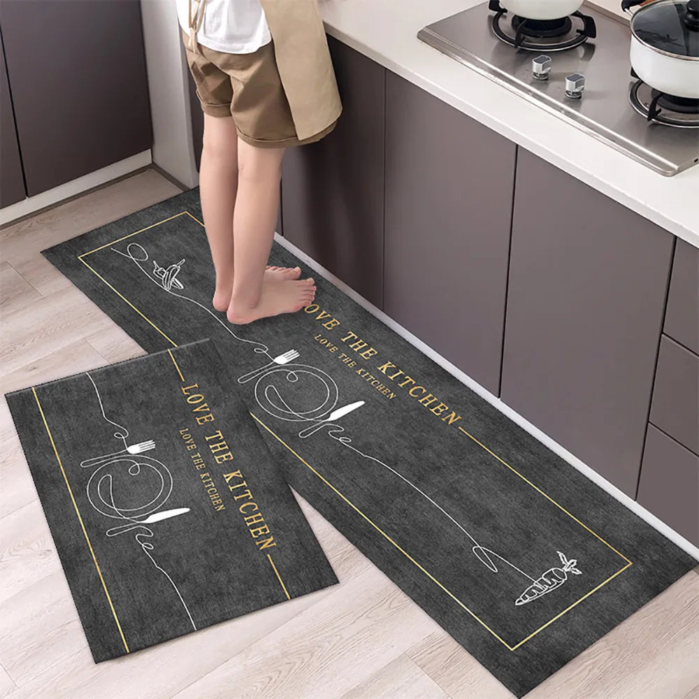 Diatomaceous Earth Kitchen Runner - Long, Absorbent & Non-Slip Floor Mat