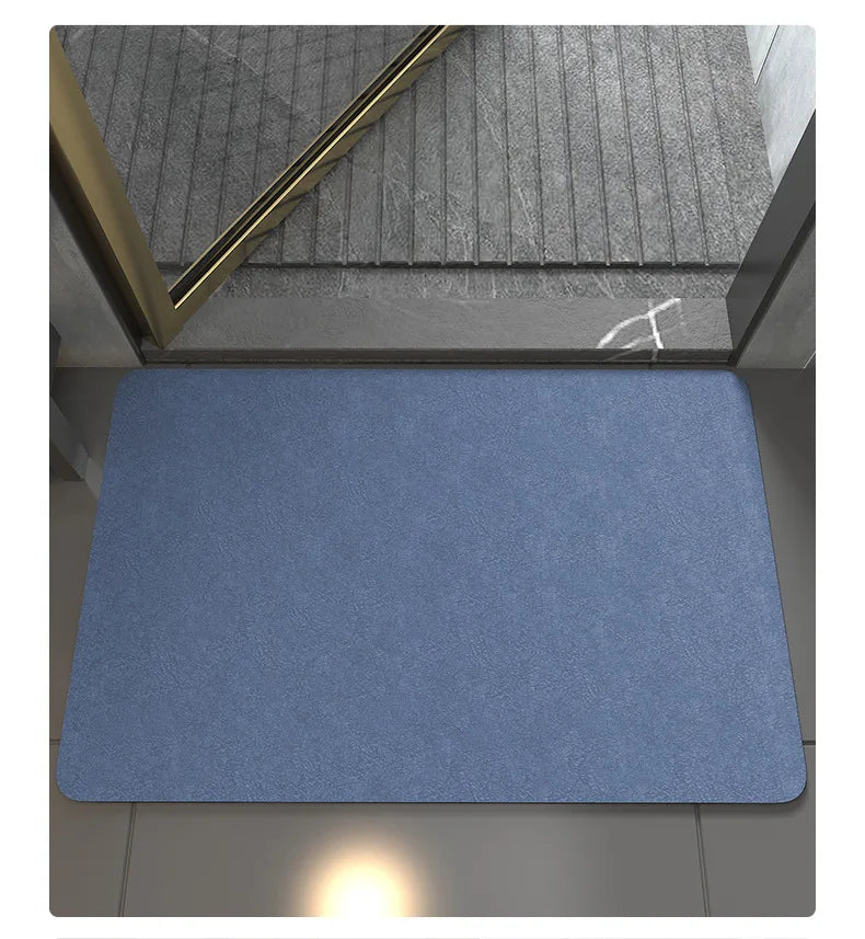 Diatomaceous Earth Bath Mat - Super Absorbent Quick-Dry & Non-Slip Bathroom Rug