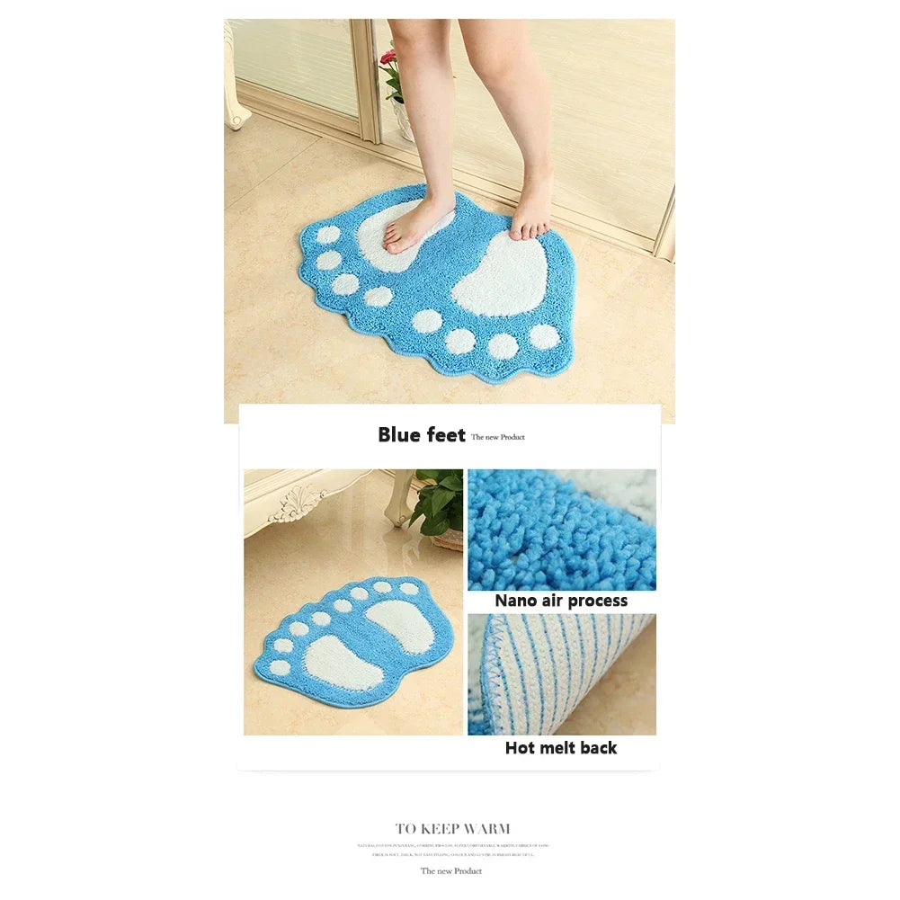 Microfiber Bath Rug - Super Absorbent & Non-Slip Bathroom Mat, Machine Washable