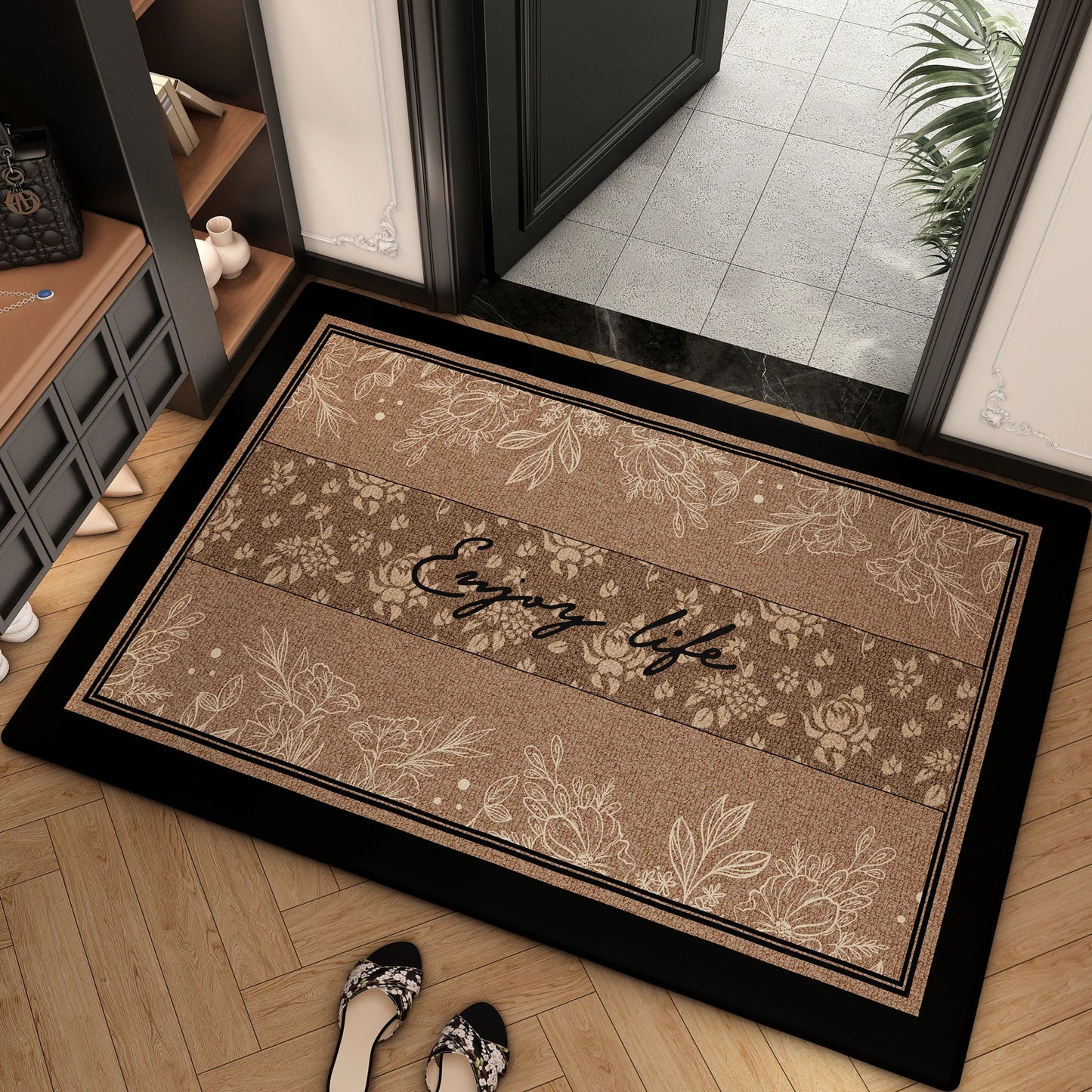 Luxury Lattice Doormat, Dirty Resistant Entrance Mat, Heavy Duty Front Door Carpet, Scraper Floor Mat for Home, Welcome Mat