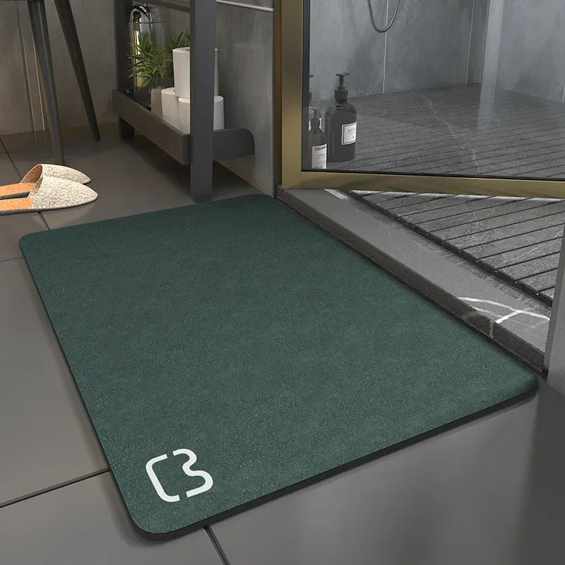 Nordic Diatomite Bath Mat - Soft, Super Absorbent & Non-Slip Toilet Rug