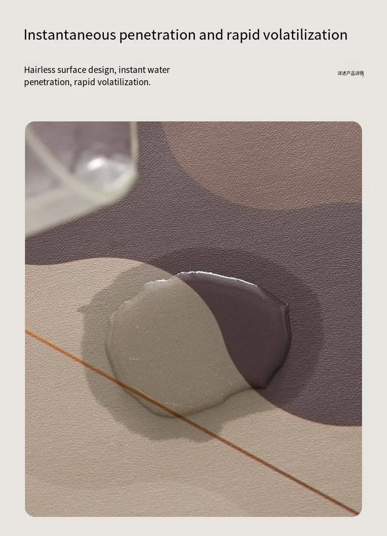 Modern Diatomite Bath Mat - Quick-Dry, Super Absorbent & Non-Slip