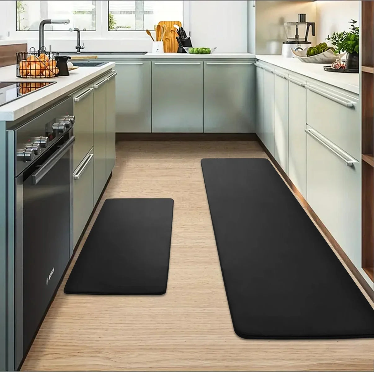 Oil-Resistant Kitchen Runner Mat - Long Anti-Fouling & Absorbent Floor Rug