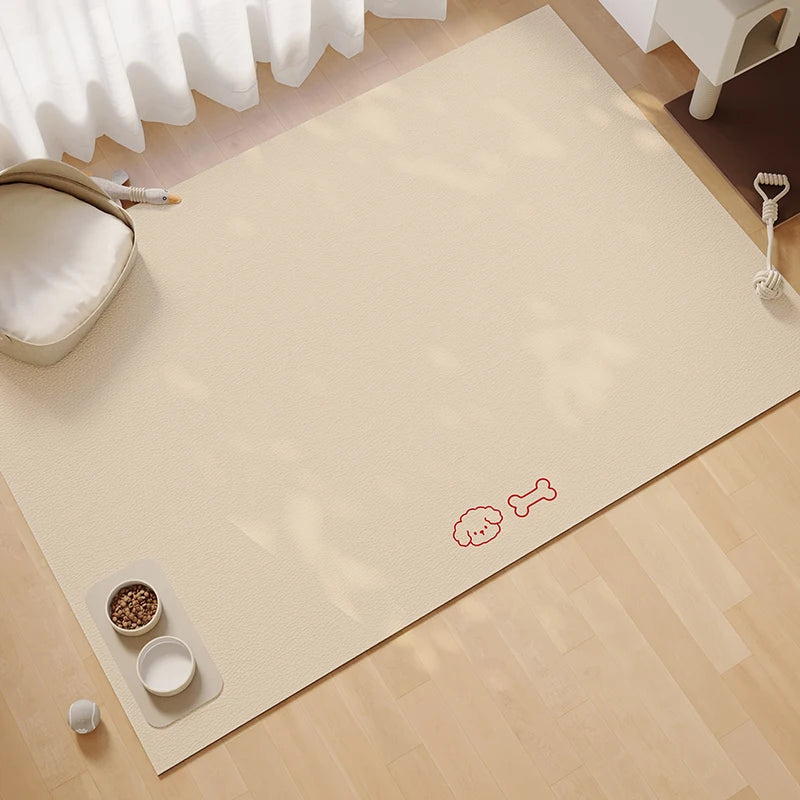 Simple Pet Feeding Mat - Absorbent, Non-Slip & Scratch-Resistant Tray