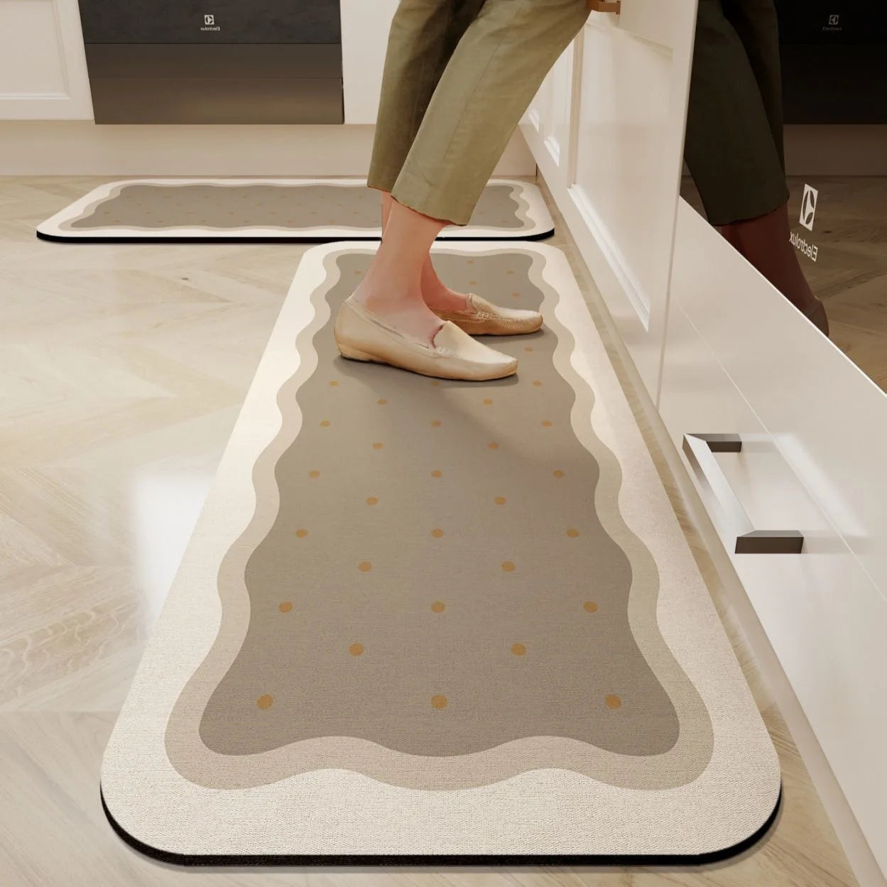 Diatomaceous Earth Anti-Fatigue Mat - Absorbent, Non-Slip & Eco-Friendly Kitchen Rug
