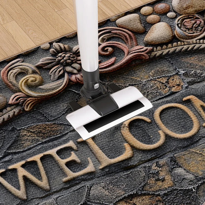 Luxury Vintage Doormat - Washable Low-Pile Rug for Entrance & Hallway