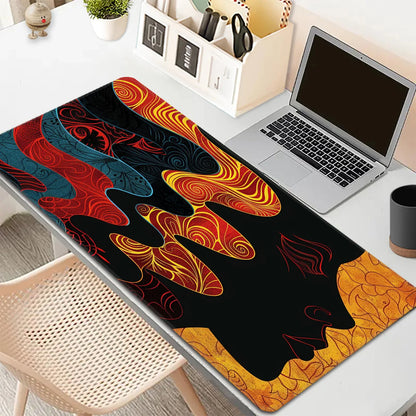 Custom Large Gaming Mouse Pad, XXL Desk Mat with Stitched Edges, Rubber Non-Slip Computer Pad for CF LOL, Office Desk Cover