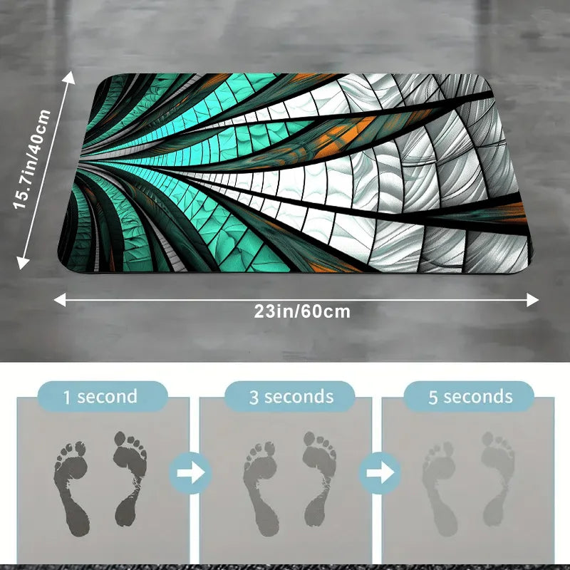Super Absorbent Bath Mat - Non-Slip & Quick-Dry Shower Rug for Bathroom