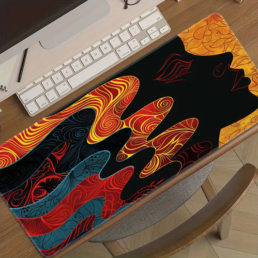 Custom Large Gaming Mouse Pad, XXL Desk Mat with Stitched Edges, Rubber Non-Slip Computer Pad for CF LOL, Office Desk Cover