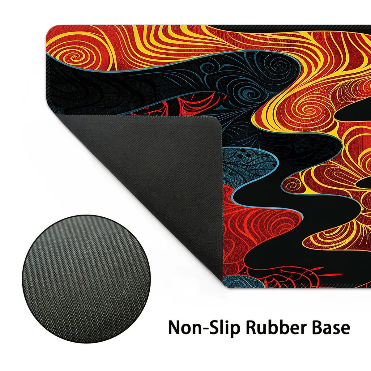 Custom Large Gaming Mouse Pad, XXL Desk Mat with Stitched Edges, Rubber Non-Slip Computer Pad for CF LOL, Office Desk Cover