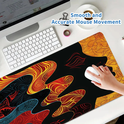 Custom Large Gaming Mouse Pad, XXL Desk Mat with Stitched Edges, Rubber Non-Slip Computer Pad for CF LOL, Office Desk Cover